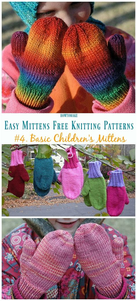 Quick And Easy Mittens Free Knitting Patterns Crochet And Knitting