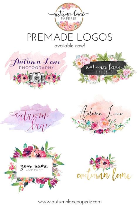 Autumn Lane Paperie Pre Made Logos Pre Designed Logos Business