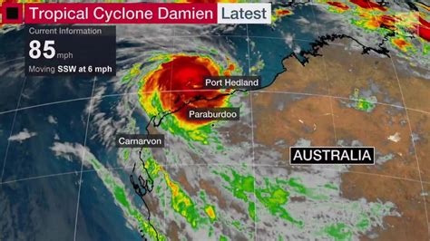 Tropical Cyclone Damien Lashing Western Australia Videos From The