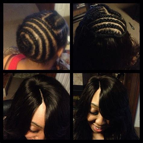 Sew In I Did With An Invisible Part Black Hairstyles With Weave Quick