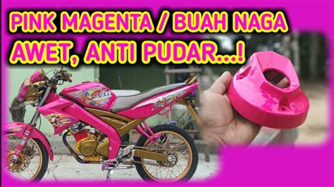 Ketahui harga cat sebenar sebelum pergi ke bengkel kereta. Cara cat pink magenta - trik cat body motor - warna pink ...