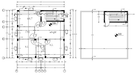 Bungalow Floor Plan With Terrace Levels Drawing Dwg File Cadbull
