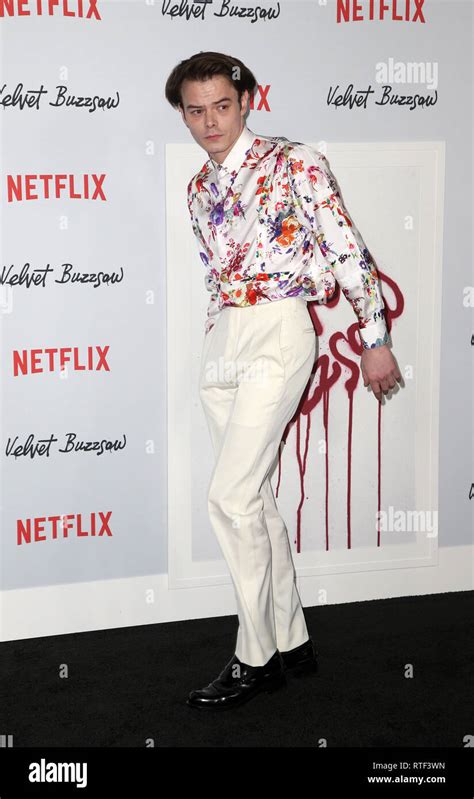 Los Angeles Premiere Screening Of Velvet Buzzsaw Featuring Charlie Heaton Where Hollywood