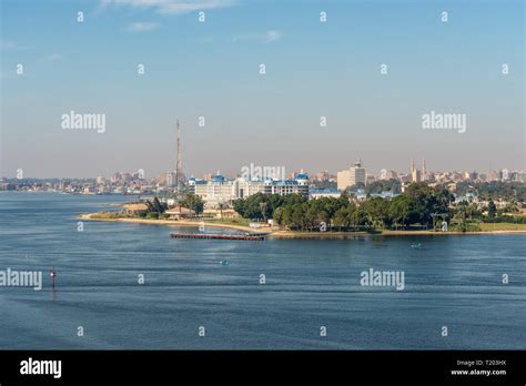 Ismailia Egypt November 5 2017 Cityscape Of Ismailia On The Lake