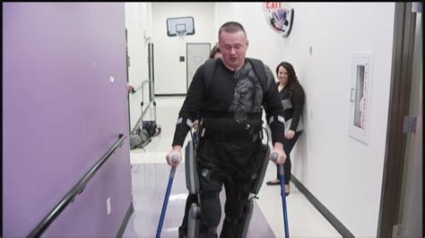 Police Officer Takes First Steps After Accident Abc7 Chicago