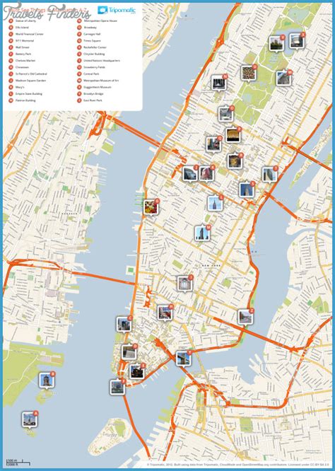 New York Map Visitor Travelsfinderscom