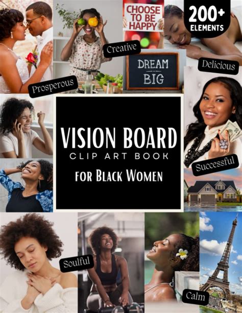 Buy Vision Board Clip Art Book For Black Women Manifest Your Dream Life With A Beautiful