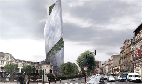 Daniel Libeskind Unveils Twisted Tree Covered Skyscraper For Toulouse