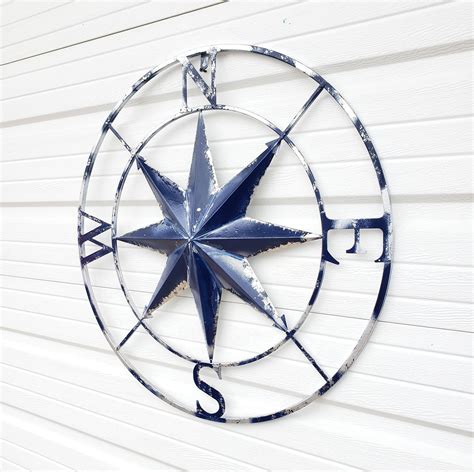 Large Compass Wall Decor Large Metal Compass Wall Art Etsy Outdoor