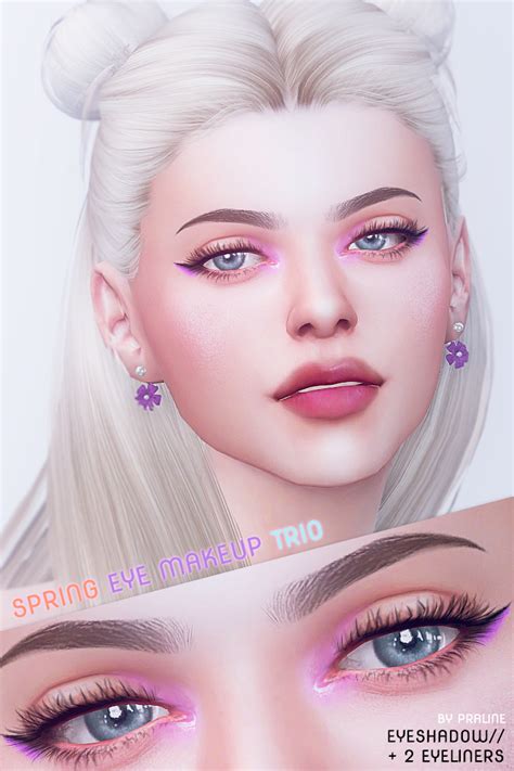 Spring Eye Makeup Trio Patreon Spring Eye Makeup Sims 4 Cc Eyes