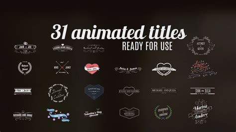 Intro 2 audio visualizer 2 stream overlay 1 packs 2. Wedding Titles 33 - Premiere Pro Templates - LOGO INTRO