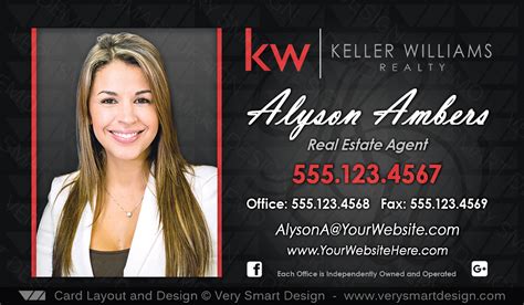 Choose from our huge selection of templates, and then follow the easy steps in our design center to create your. KW Associate Business Cards Keller Williams Real Estate 5C ...