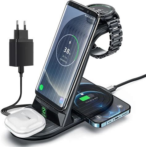 Wireless Charger 4 In 1 Fast Charging Station For Samsung Galaxy Watch