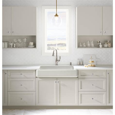 By having two bowls, you can easily separate dishes in your sink while you're washing them. KOHLER Whitehaven Farmhouse Undermount Apron Front Cast ...
