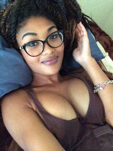 Beauty Nerdy Girl African Ebony Afro Punk Girls With Glasses Ebony