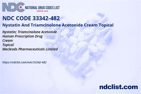 Ndc 33342 482 Nystatin And Triamcinolone Acetonide Cream Topical