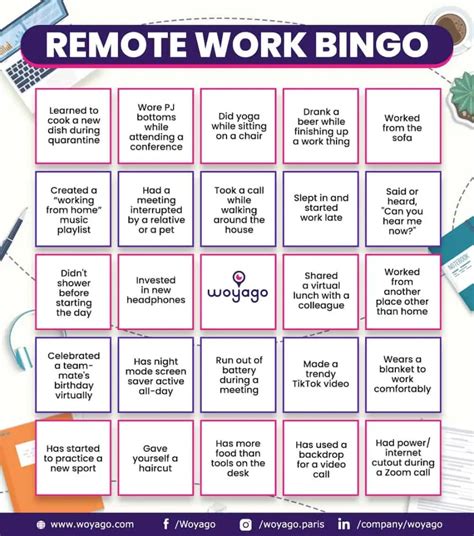 Virtual Team Building Bingo Our Top 9 Tips And Ideas Woyago