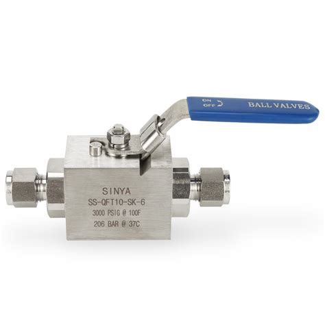 Qft10 Sk Closedown Ball Valve With Ferrules Stainless Steel 316316l Twin Ferrule 2 Way Ball