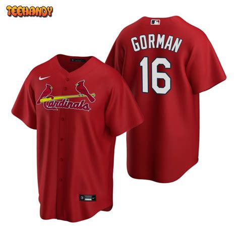 St Louis Cardinals Nolan Gorman Red Alternate Replica Jersey