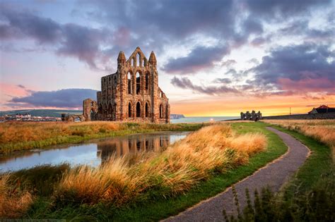 Photograph Whitby Abbey Shot From The Road Whitby Yorkshire England