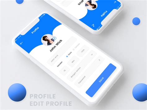 Profile And Edit Profile Screen Design Uplabs