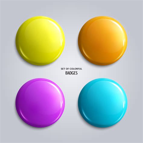 Colorful Badge Vector Background Free Download
