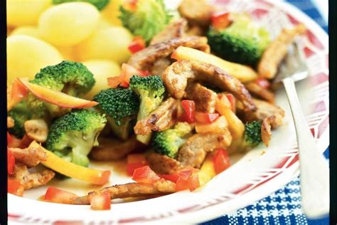 Varkensschnitzel uit de wok recept Allerhande Albert Heijn