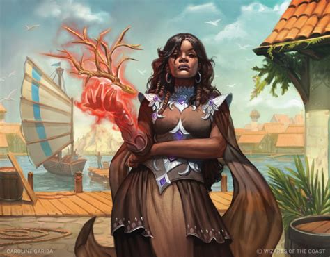 Dynaheir Invoker Adept Mtg Art From Commander Legends Battle For Baldurs Gate Set By Caroline