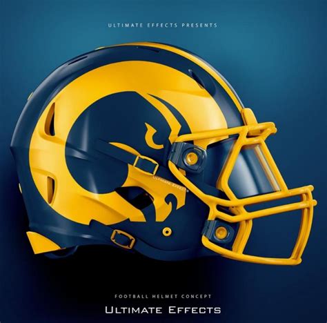 Rams Helmet Concept Design By Ultimate Effects Rlosangelesrams