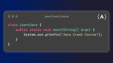 Java Programming For Beginners Crash Course