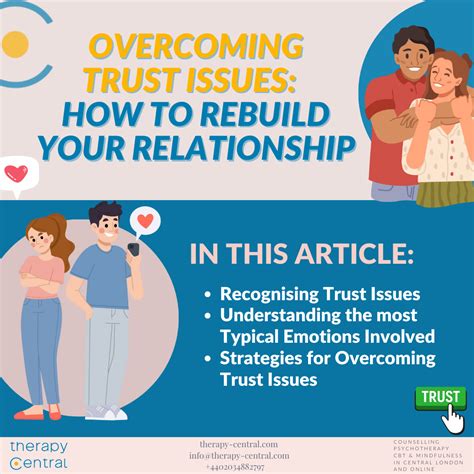 Overcoming Trust Issues How To Rebuild Your Relationship Therapy Central