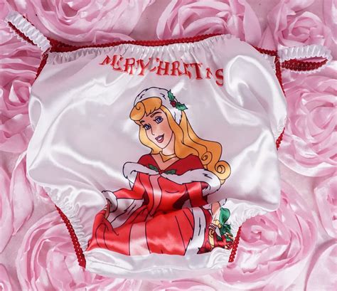 sissy satin christmas famous princess collection panties white etsy
