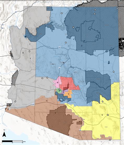 Congressional Districts Arizona Map Cornie Christean