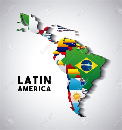 America Map Art Latin America Map South America Map Central America