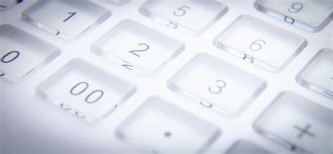 Premium Photo White Calculator Keyboard Closeup Business
