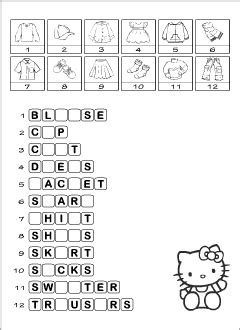 Describer the images you see by making sentences to match the meaning. Clothes vocabulary for kids learning English | Spelling game
