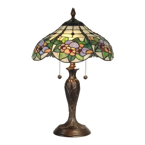 Free shipping on selected items. Dale Tiffany 23 in. Chicago Antique Bronze Table Lamp-TT90179 - The Home Depot