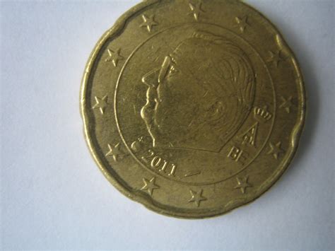 Belgien 2011 1 Kursmünze 20 Cent König Albert Ii Aktuellem Umlauf Gut