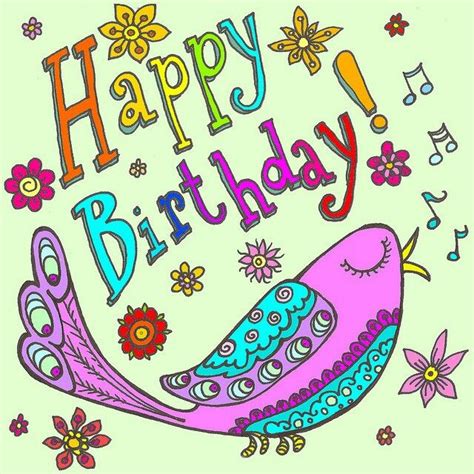 Happy Birthday Bird Singing Happy Birthday Birds Happy 1st Birthdays