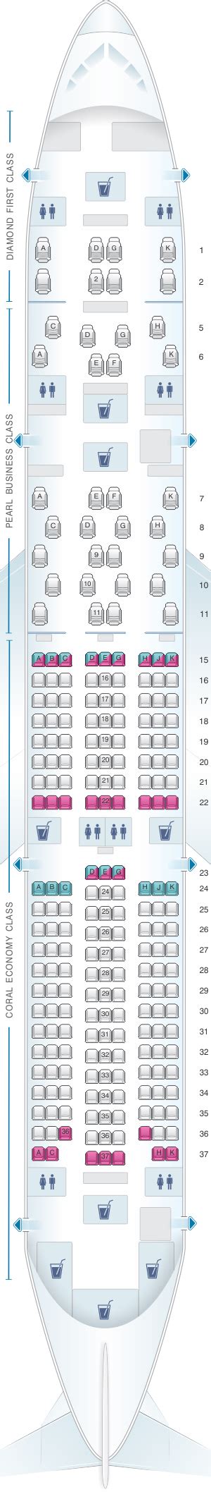 Seat Map Etihad Airways Boeing B787 9 Three Class Airplane Seats Best