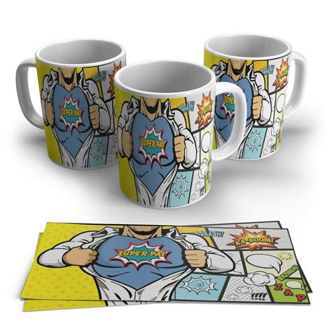 O dia dos pais 2021 é um momento especial e é uma oportunidade para os filhos homenagearem os seus pais. Caneca Dia dos Pais - Super Pai no Elo7 | RA Produtos ...