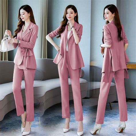 Setelan Blazer Korea Dan Celana Panjang Wanita Ryn Fashion
