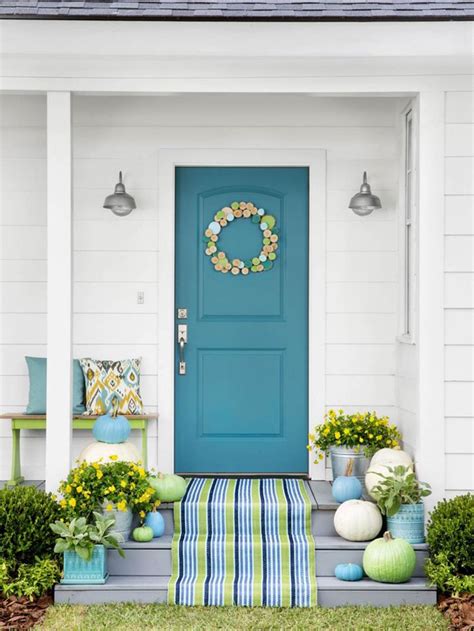 Find out what the most popular exterior paint colors are for your home, including shades for siding, trim, and accents. Turquoise and Blue Front Doors - with Paint Colors ...