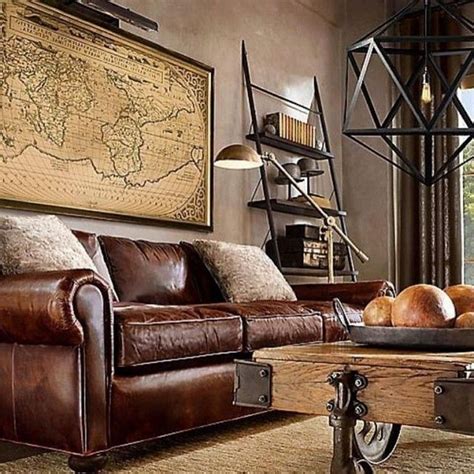 24 Cozy Masculine Living Room Design Ideas With Rustic Style