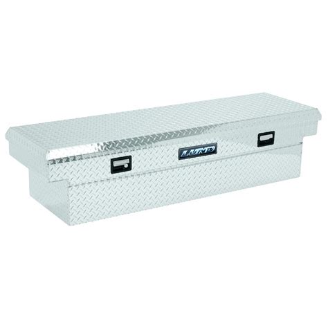 Lund 60 in. Aluminum Mid Size Cross Bed Truck Tool Box  