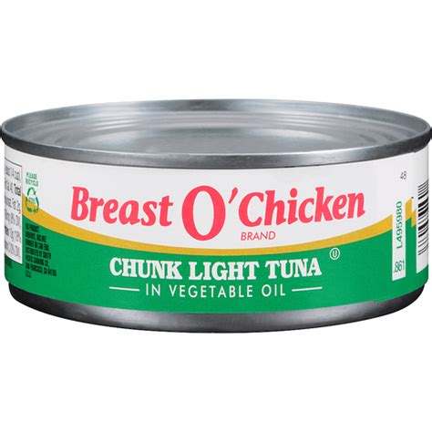 Breast O Chicken Chunk Light Tuna In Oil 5 Oz Can Tuna Reasors