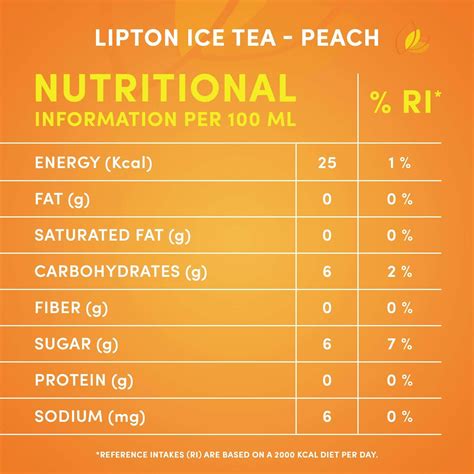 Buy Lipton Peach Ice Tea Non Carbonated Low Calories Refreshing Drink