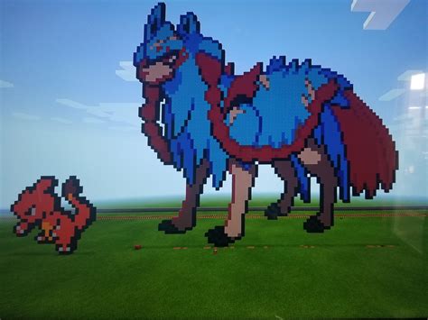 Pixel Art Of Zacian This Took About 5 Hours Charmelon Took Like 15