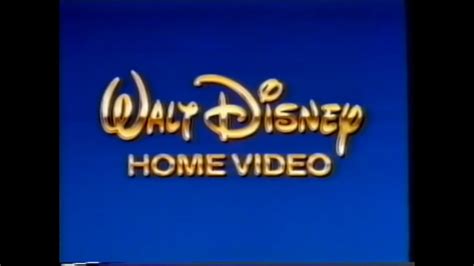 Gold Walt Disney Home Video Logo High Tone Variant Youtube