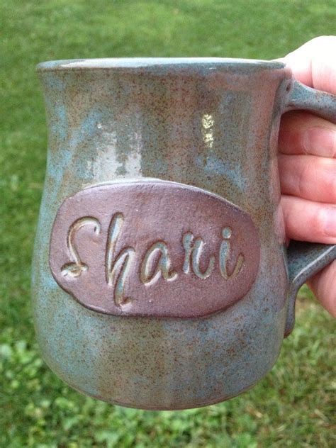 Personalized Pottery Mug With Name Custom Coffee Cup Made To Etsy